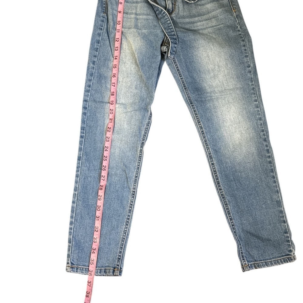Cello Paperbag Waist Jeans Size 3 | High Rise Belted Mom Jeans - Picture 5 of 7